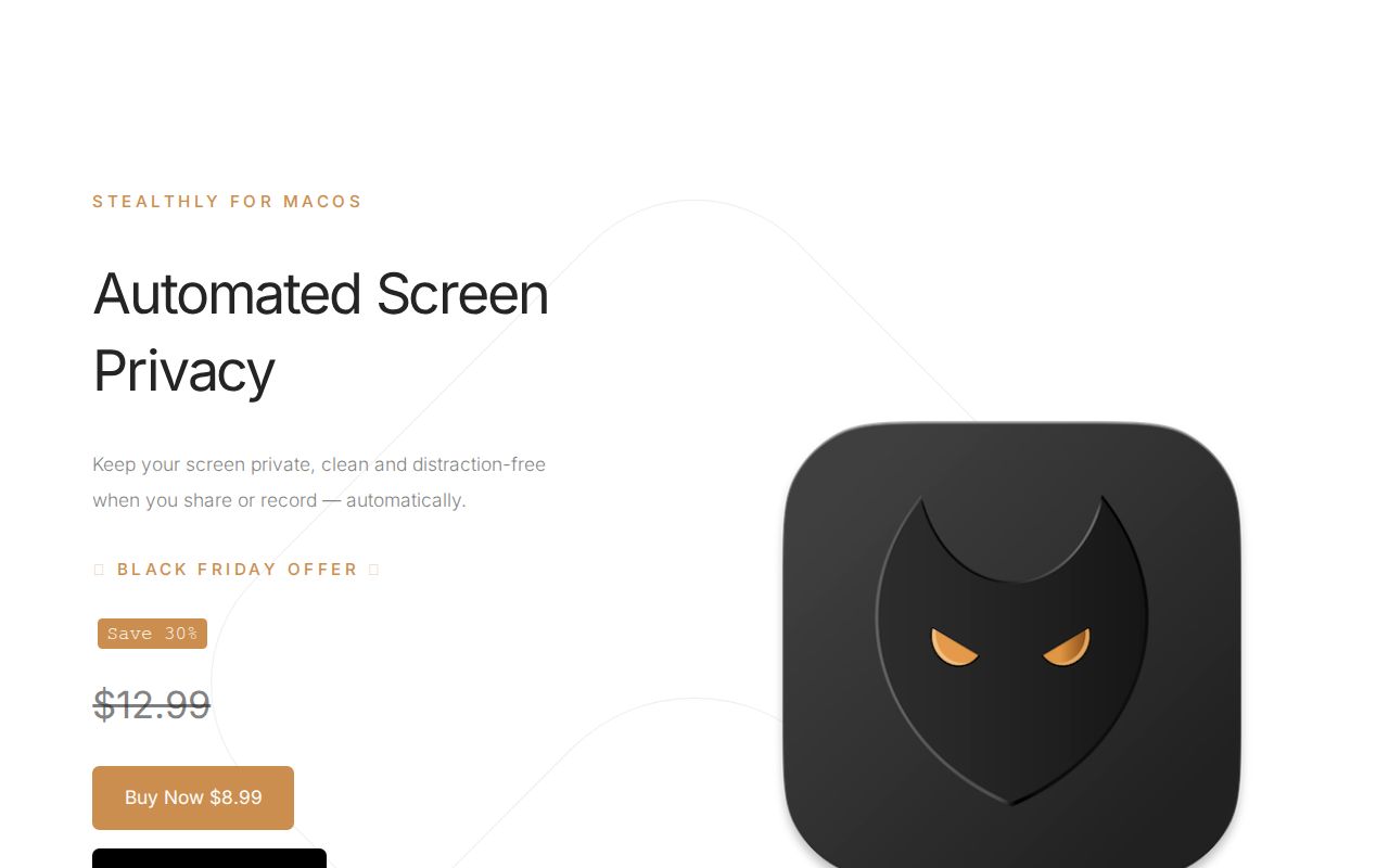 Screenshot of Stealthly for macOS